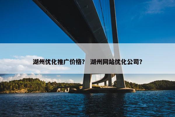 湖州优化推广价格？ 湖州网站优化公司？