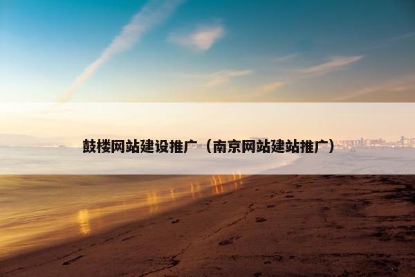 鼓楼网站建设推广（南京网站建站推广）