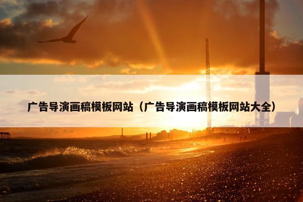 广告导演画稿模板网站（广告导演画稿模板网站大全）