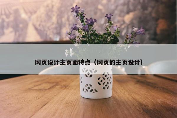 网页设计主页面特点（网页的主页设计）