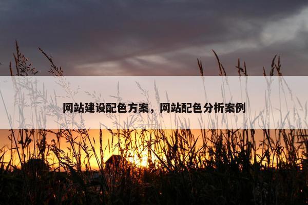 网站建设配色方案，网站配色分析案例