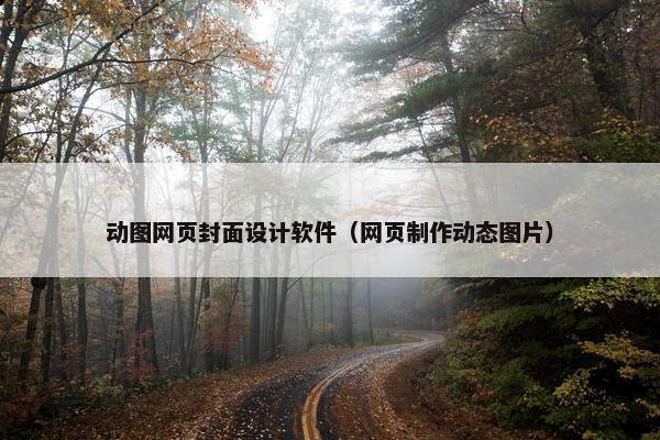 动图网页封面设计软件（网页制作动态图片）