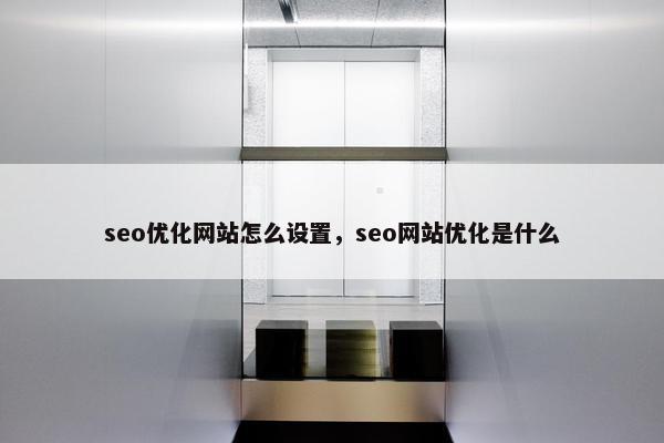 seo优化网站怎么设置，seo网站优化是什么