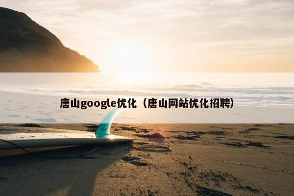 唐山google优化（唐山网站优化招聘）
