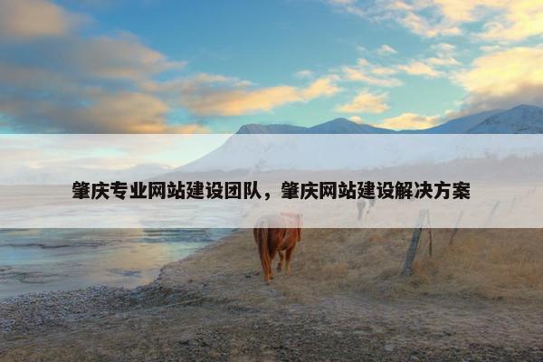 肇庆专业网站建设团队，肇庆网站建设解决方案