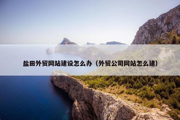 盐田外贸网站建设怎么办（外贸公司网站怎么建）