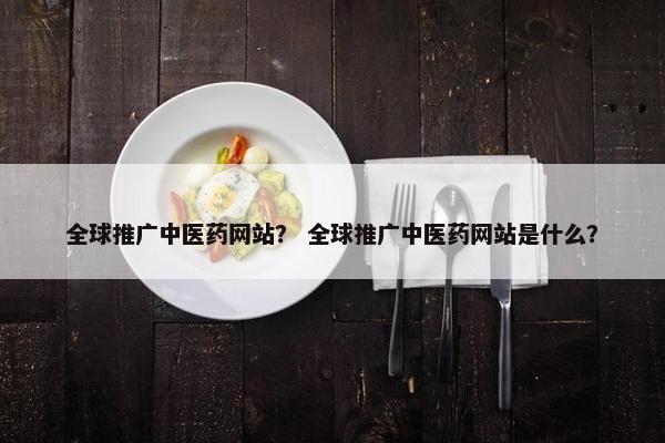 全球推广中医药网站？ 全球推广中医药网站是什么？