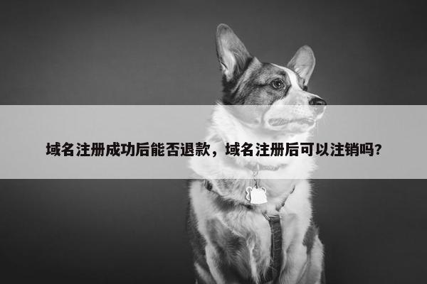 域名注册成功后能否退款，域名注册后可以注销吗?
