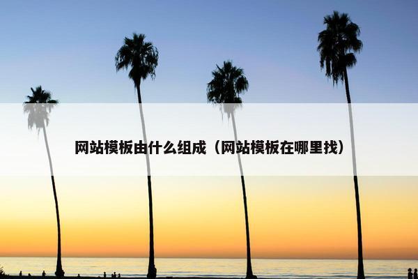 网站模板由什么组成（网站模板在哪里找）