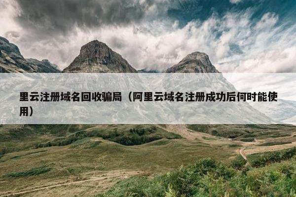里云注册域名回收骗局（阿里云域名注册成功后何时能使用）
