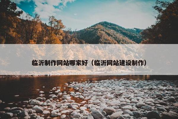 临沂制作网站哪家好（临沂网站建设制作）