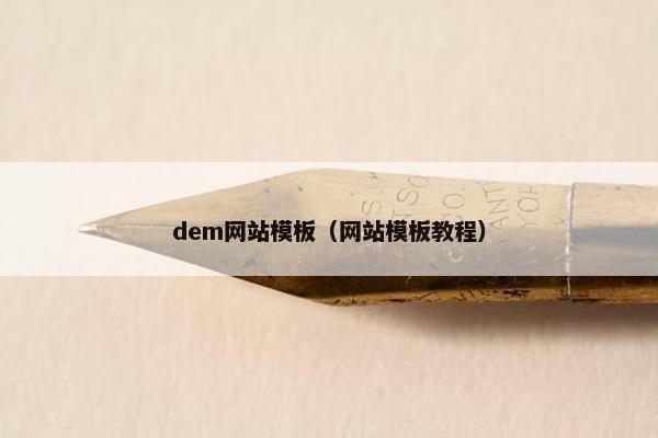 dem网站模板（网站模板教程）
