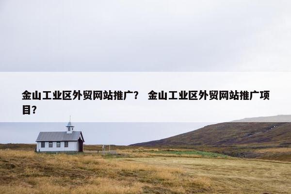 金山工业区外贸网站推广？ 金山工业区外贸网站推广项目？