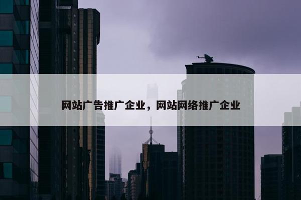 网站广告推广企业，网站网络推广企业