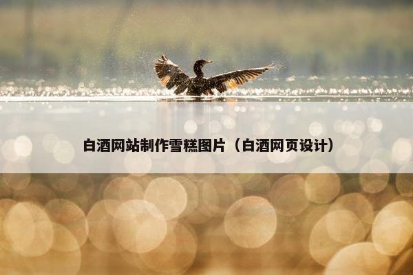 白酒网站制作雪糕图片（白酒网页设计）