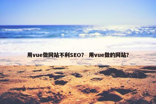 用vue做网站不利SEO？ 用vue做的网站？