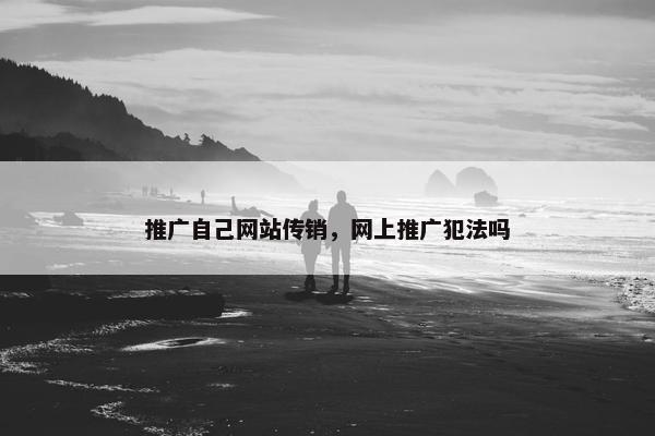 推广自己网站传销，网上推广犯法吗