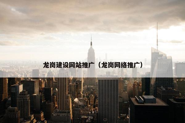 龙岗建设网站推广（龙岗网络推广）