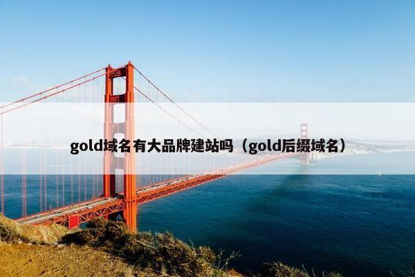 gold域名有大品牌建站吗（gold后缀域名）