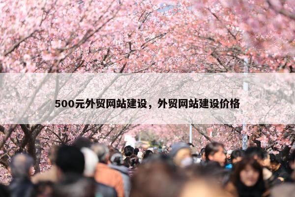 500元外贸网站建设，外贸网站建设价格