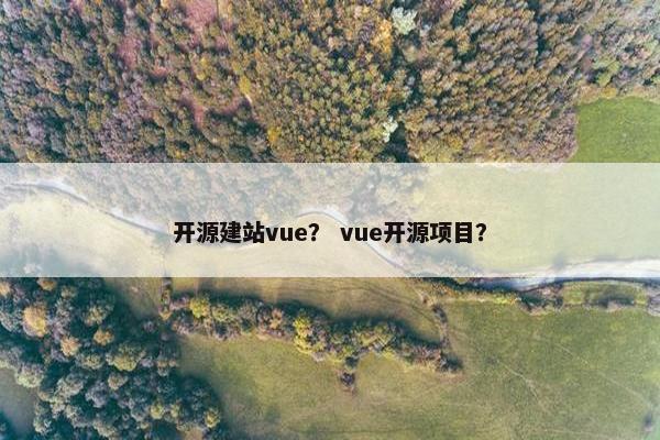 开源建站vue？ vue开源项目？