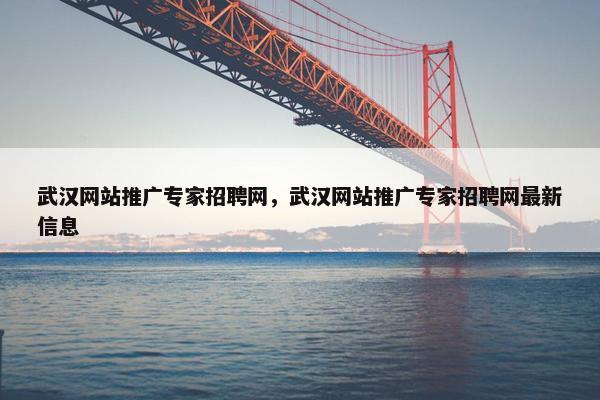 武汉网站推广专家招聘网，武汉网站推广专家招聘网最新信息