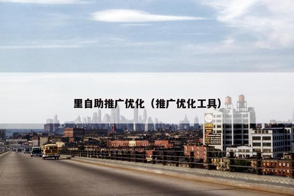 里自助推广优化（推广优化工具）