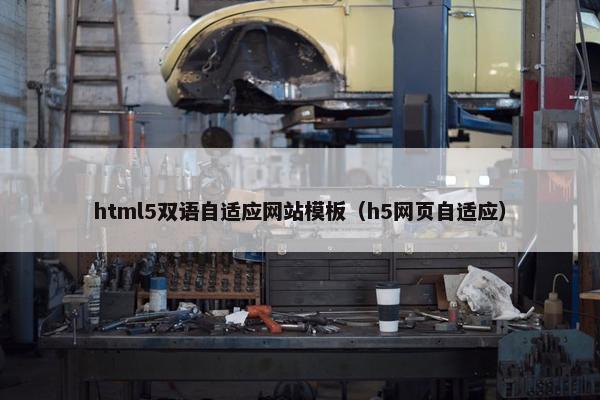 html5双语自适应网站模板（h5网页自适应）