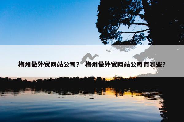 梅州做外贸网站公司？ 梅州做外贸网站公司有哪些？
