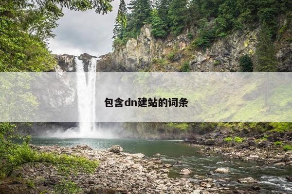 包含dn建站的词条