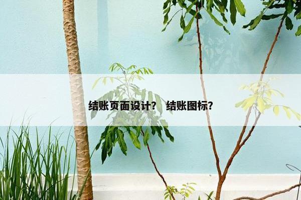 结账页面设计？ 结账图标？