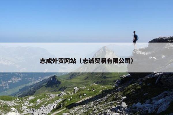 志成外贸网站（志诚贸易有限公司）