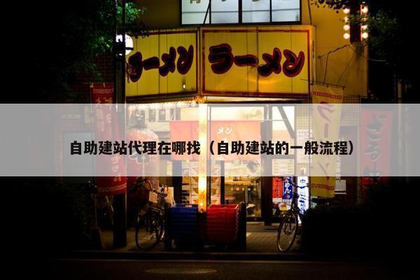 自助建站代理在哪找（自助建站的一般流程）