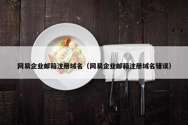 网易企业邮箱注册域名（网易企业邮箱注册域名错误）