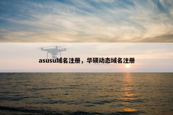 asusu域名注册，华硕动态域名注册