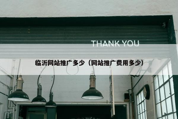 临沂网站推广多少（网站推广费用多少）