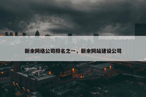 新余网络公司排名之一，新余网站建设公司