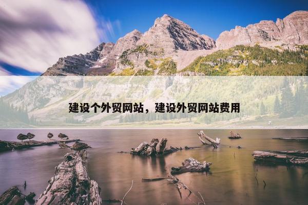 建设个外贸网站，建设外贸网站费用