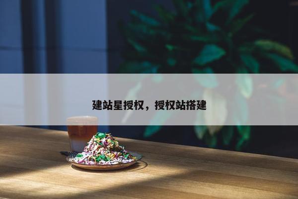 建站星授权，授权站搭建