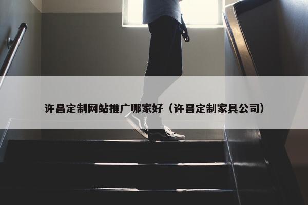许昌定制网站推广哪家好（许昌定制家具公司）