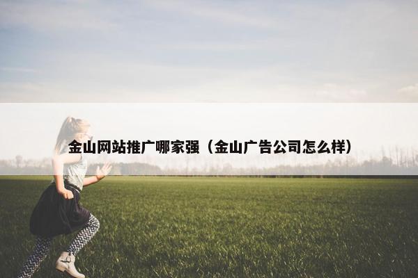 金山网站推广哪家强（金山广告公司怎么样）