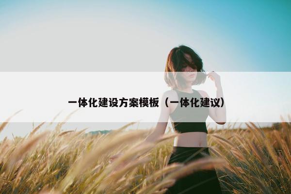 一体化建设方案模板（一体化建议）