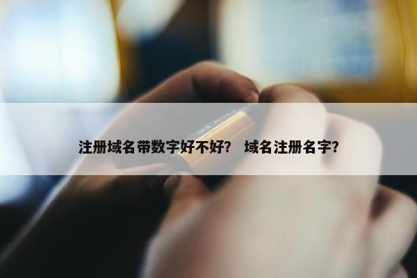注册域名带数字好不好？ 域名注册名字？