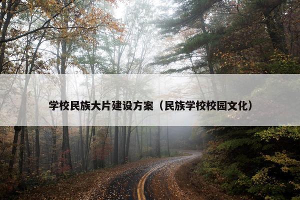 学校民族大片建设方案（民族学校校园文化）