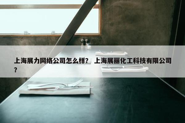 上海展力网络公司怎么样？ 上海展丽化工科技有限公司？