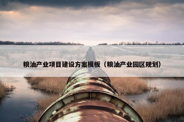 粮油产业项目建设方案模板（粮油产业园区规划）