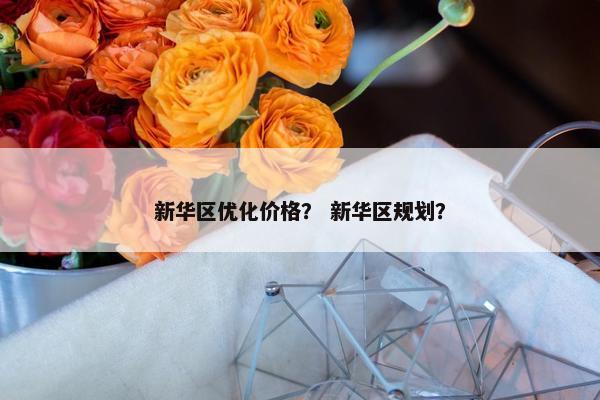 新华区优化价格？ 新华区规划？