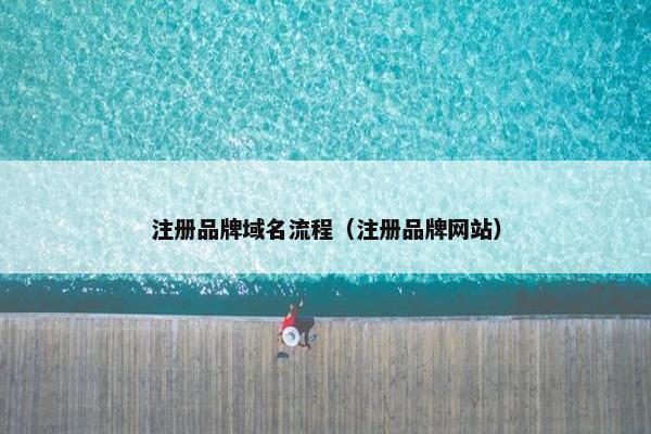 注册品牌域名流程（注册品牌网站）