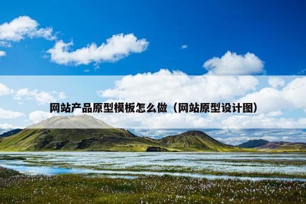 网站产品原型模板怎么做（网站原型设计图）