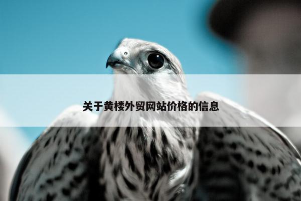 关于黄楼外贸网站价格的信息
